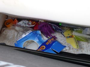 Rubbish left on the roadside