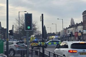 The police on Hawthorn Road