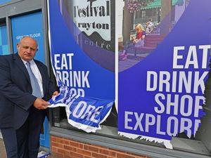 Supporting image for story: 'It's sad, within 24 hours someone has damaged them again' - Anger after Market Drayton branding vandalised again