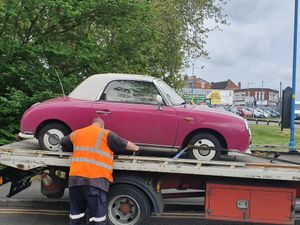 Supporting image for story: Distinctive stolen pink convertible found in Cradley Heath