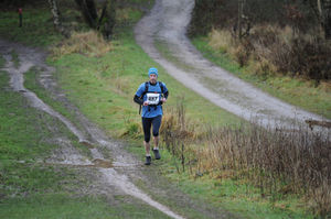 Taking part in the Cannock Chase Trig Point Race, at Milford Common, Stafford