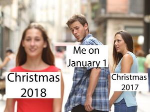 Supporting image for story: The 14 memes of Christmas, as told by 2017’s favourite stock couple