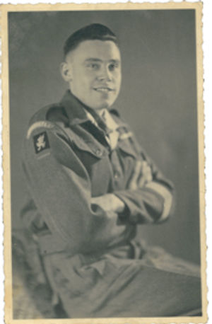 Private Maurice James Cadman features in the display