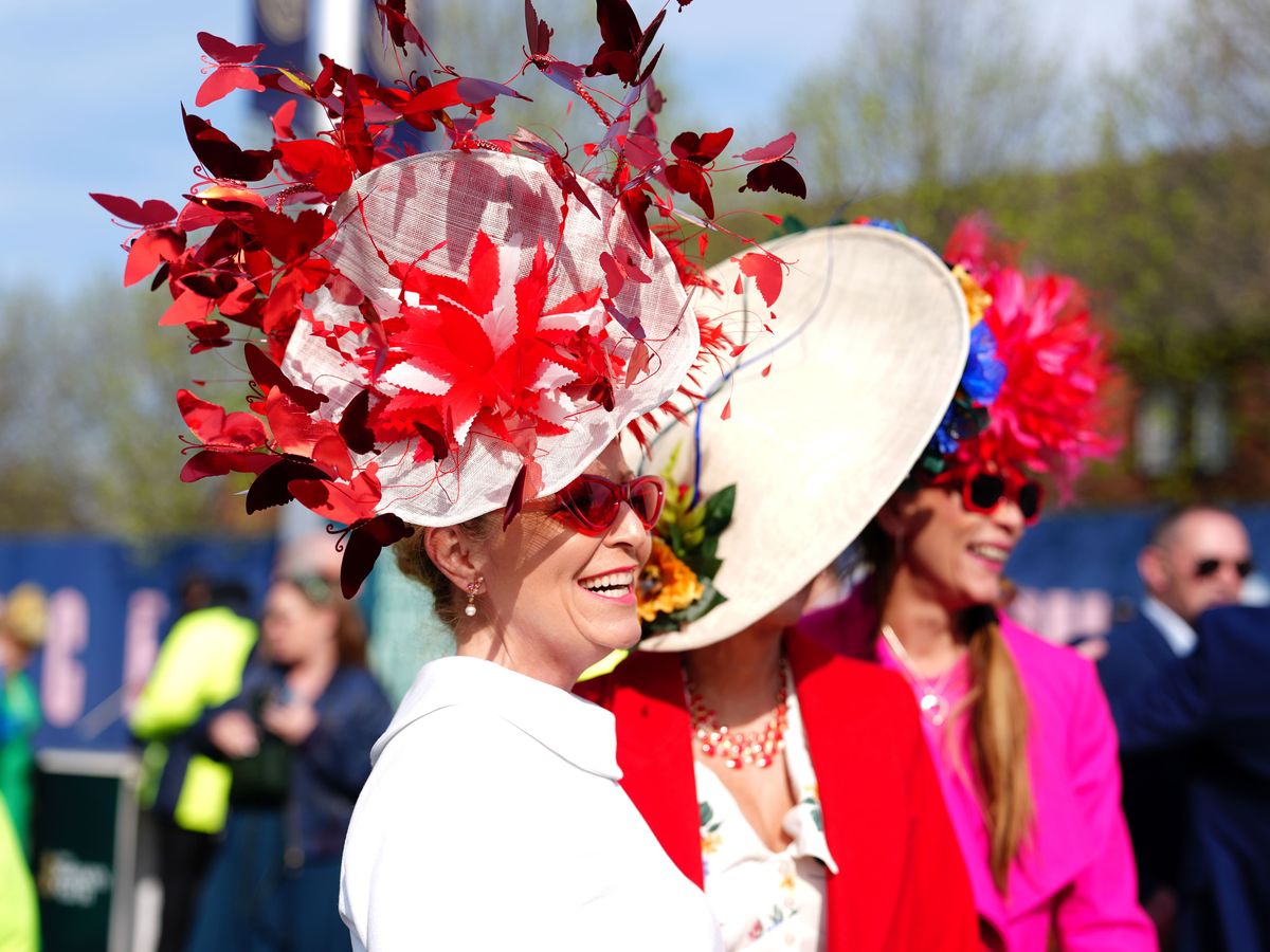 Racegoers soak up the sun at Aintree’s Ladies Day