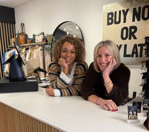 Nichola Jones and Fiona Haydon at The Back Room Boutique in Hagley which opened on March 6