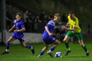 Lye Town in action against Gornal Athletic. Picture: Kevin Wakerley 