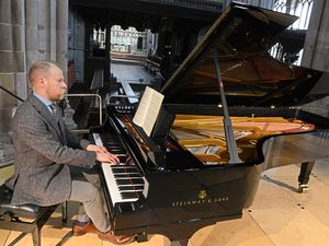 Supporting image for story: Restored piano tops the bill at Ludlow church - with video