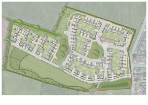 The proposed layout of the site.
