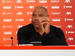 Former Liverpool winger John Barnes at a press conference