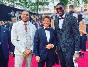 Supporting image for story: Black Country internet star meets Tom Cruise at Top Gun: Maverick premiere