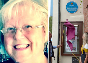 Supporting image for story: Blue plaque unveiled at Newport community building in memory of woman who helped saved it