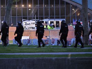 Supporting image for story: Police dismantle students’ pro-Palestinian tent encampment in Massachusetts