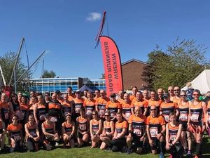 Supporting image for story: Running club in socially-distanced charity relay