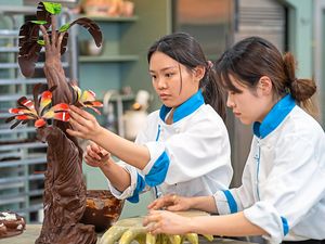 Supporting image for story: Pro chefs step up to the plate for new series of Bake Off