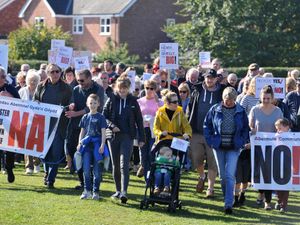Supporting image for story: Hundreds join protest over recycling centre - with pictures and video