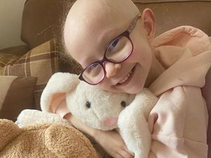 Supporting image for story: Telford mum shares shock photos of five-year-old daughter before 20cm cancer tumour removal