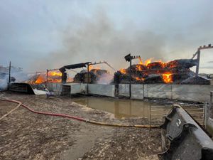 Destruction caused by the fire. Picture: Shropshire Fire & Rescue Service.
