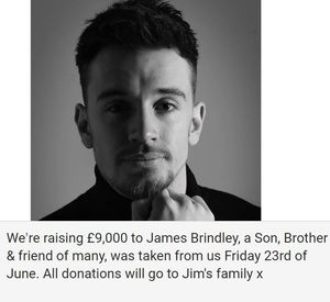 The message left on the crowdfunding page organised in Mr Brindley's memory
