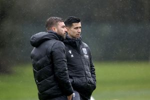 James Morrison alongside Eric Ramsay (Photo by Adam Fradgley/West Bromwich Albion FC via Getty Images)