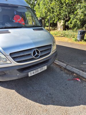 The driver of the van was arrested after it found there was a warrant for their arrest. Photo: Staffordshire Police Road Crime Team