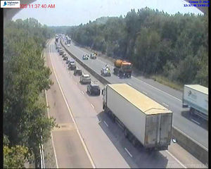 The view from Junction 3 currently. Picture: National Highways