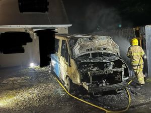 Supporting image for story: Shropshire village van fire 'being treated as arson' after perpetrators flee from scene 