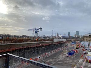 The Curzon Street Station construction site, taken by reporter Alexander Brock. Permission for use for all LDRS partners