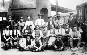 Workers in the 1920s at Bilston Steelworks
