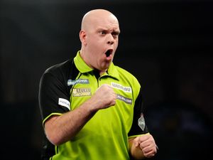 Supporting image for story: Michael van Gerwen thrashes Chris Dobey to reach World Championship final