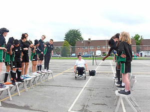 Supporting image for story: Mel hits the target with school pupils