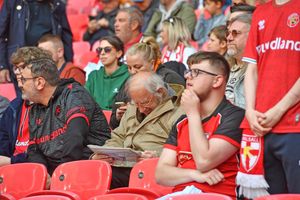 Walsall fans before the game