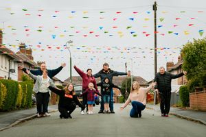 Bunting has also been put up in Berwick Avenue