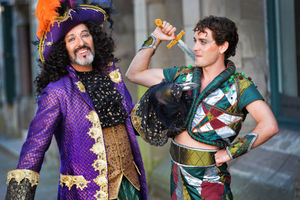 Eastenders and Corrie star Ian Reddington as Capt Hook and Corey Jones as Peter