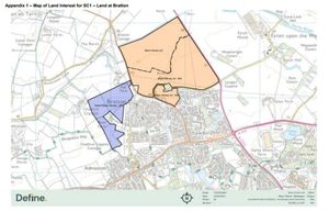 Areas at Bratton, Muxton and Wheat Leasows have been earmarked for development in the local plan. Images: Telford & Wrekin Council