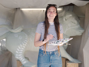 Supporting image for story: Not just a bull in a china shop: Fairway charges into art for a cause