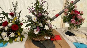 Some of the beautiful displays in the marquee