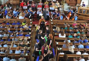 A music concert held at St Mary's Church in Bridgnorth for a performance of Peer Gynt. Story adapted by David Carr with dancers from Oldbury Wells School, along with the Bridgnorth Sinfonia