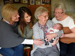 Supporting image for story: Sedgley family celebrates arrival of fifth generation female
