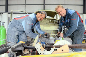Supporting image for story: Watch: Shropshire garage owner revved up for TV show with ex-rocker