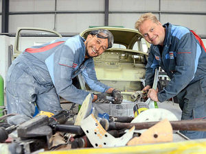 Supporting image for story: Watch: Shropshire garage owner revved up for TV show with ex-rocker