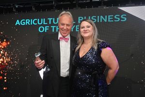 Rural Awards 2025. Agricultural Business of the Year: presented by Hayley Price of Dyke Yaxley and winner is: Fielder Nutrition.