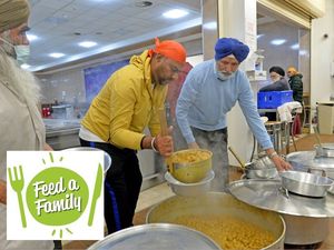 Supporting image for story: Feed a Family: Sikh food halls open to all who need a hot meal