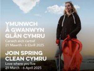 Communities in Powys are being urged to join the national ‘Spring Clean Cymru 2025’ campaign and help pick up the litter that impacts on our local environment