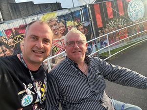 Llangollen and Corwen Railway Trust Manager works with Keith Potts on the Eisteddfod