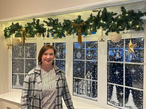 Supporting image for story: 'I'm spreading Christmas cheer across Shropshire one window at a time in people's homes, pubs and a dog grooming parlour'