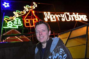 Philip Tranter has covered his house in decorations to raise money for charity