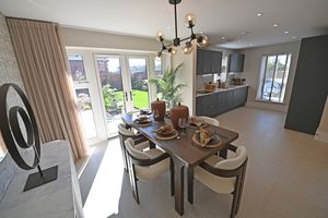 The Kedleston 4 bed house - dining area.