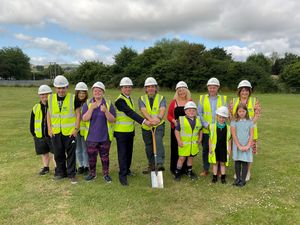 Supporting image for story: Turf cutting ceremony as work on new school begins