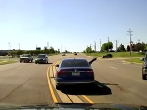 Supporting image for story: Hero dives through a car window to save a driver having a seizure