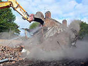 Supporting image for story: Homes are history in 10 minutes flat